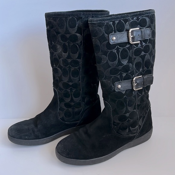 Coach Tinah Black Winter Boots
